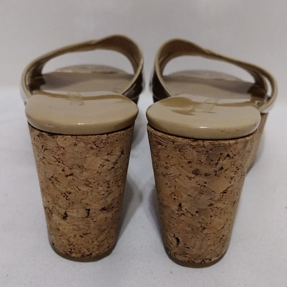 Jimmy Choo Prima Cork Wedge Platform Sandals 36.5 / 5.5 Designer Luxury Shoes